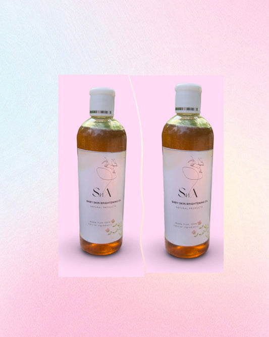 Baby skin brightening oil combo (200ml each)- free shipping