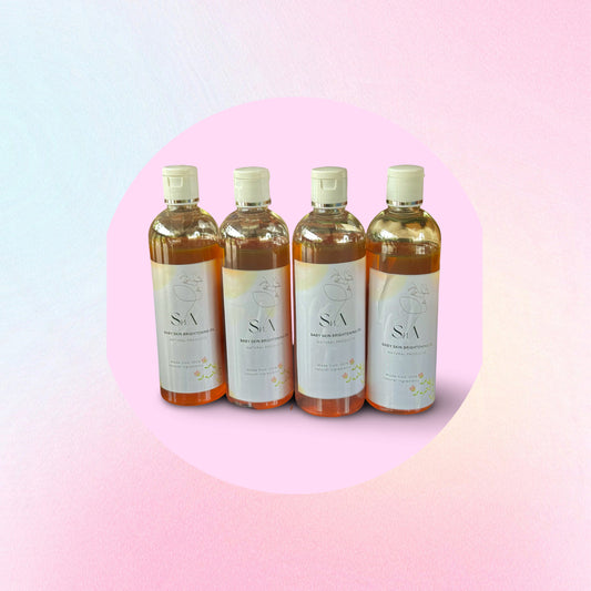 Baby skin brightening oil- 4 bottiles (200 ml each )- free shipping